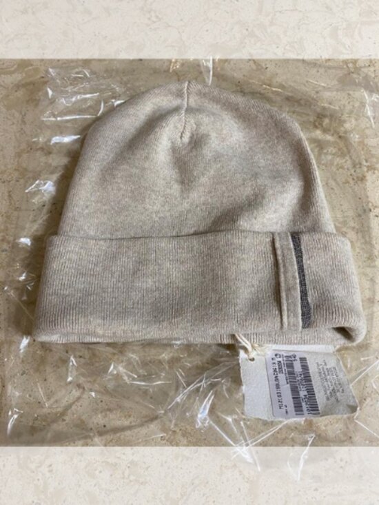 Brunello Cucinelli NWT Monili-Trim Cashmere Beanie Hat (ORIG $650) MEDIUM main image 4